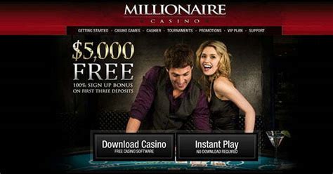 millionaire casino no deposit bonus